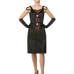 Voorkant 6 Elegante Peaky Blinders Polly Gray Vrouw Kostuum