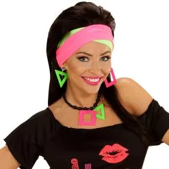 Eighties Ketting En Oorbellen Neon Kleur -80s Kleding Winkel wdm1014 05838 f 1