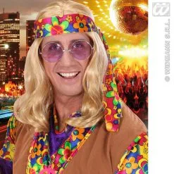 Pruik Hippie Lennon Blond