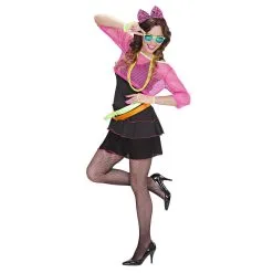 Roze 80s Groupie Meisje Vrouw Kostuum -80s Kleding Winkel wdm1014 9890 c 14