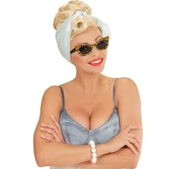 Seventies Bril, Pin Up Luipaard -80s Kleding Winkel wdm1516 14389 d 3