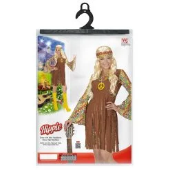 Bruin Kort Hippie Meisje Davy Vrouw Kostuum 9 Bruin Kort Hippie Meisje Davy Vrouw Kostuum -80s Kleding Winkel wdm1617 0652 d 20