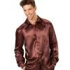 Cool Dancer Discoshirt 70s, Bruin Man -80s Kleding Winkel wdm1617 9556 a 8
