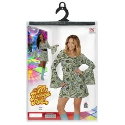 Groovy Gavin 70s Damesjurk, Golven Vrouw -80s Kleding Winkel wdm 2017 0887 4 12