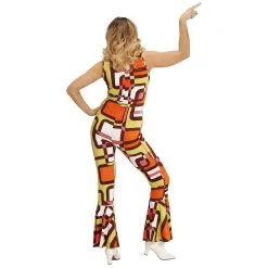 Groovy Geralda 70s Dames Jumpsuit, Buizen Vrouw Kostuum -80s Kleding Winkel wdm 2017 0893 3 12