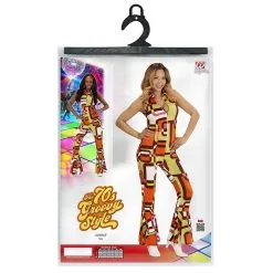Groovy Geralda 70s Dames Jumpsuit, Buizen Vrouw Kostuum -80s Kleding Winkel wdm 2017 0893 4 12