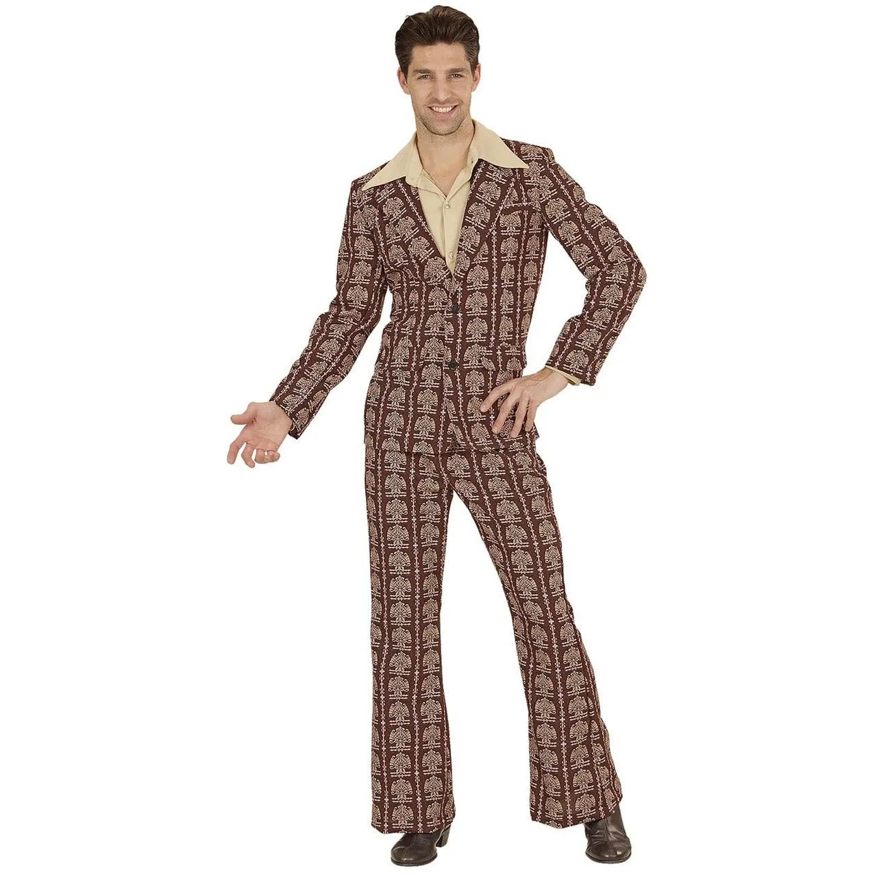 Groovy George 70s Heren Kostuum, Old School Man 4 Groovy George 70s Heren Kostuum, Old School Man - Afbeelding 2