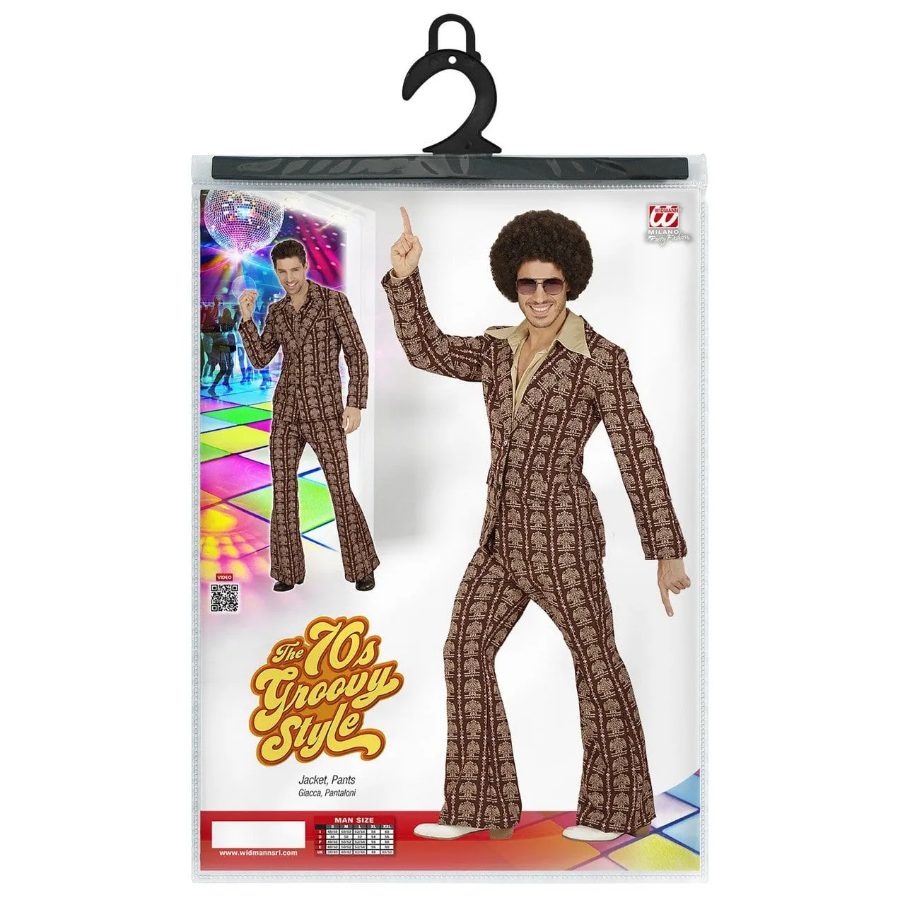 Groovy George 70s Heren Kostuum, Old School Man 6 Groovy George 70s Heren Kostuum, Old School Man - Afbeelding 4