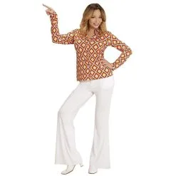 Groovy Gina 70s Dames Shirt, Ruit Vrouw -80s Kleding Winkel wdm 2017 0902 2 8