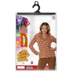 Groovy Gina 70s Dames Shirt, Ruit Vrouw -80s Kleding Winkel wdm 2017 0902 4 8