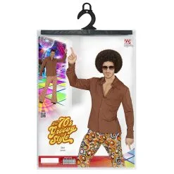 Groovy Garry 70s Heren Shirt, Bruin Man 9 Groovy Garry 70s Heren Shirt, Bruin Man -80s Kleding Winkel wdm 2017 0904 4 15