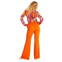 Groovy Gwendolyn 70s Dames Broek, Oranje Vrouw -80s Kleding Winkel wdm 2017 091a 3 13