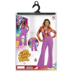 Groovy Gwendolyn 70s Dames Broek, Paars Vrouw -80s Kleding Winkel wdm 2017 091b 4 9