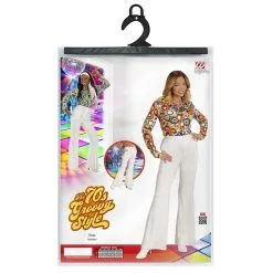 Groovy Gwendolyn 70s Dames Broek, Wit Vrouw -80s Kleding Winkel wdm 2017 091c 4 7