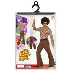 Groovy Gandalf 70s Heren Broek, Bruin Man -80s Kleding Winkel wdm 2017 0923 4 15