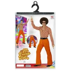 Groovy Gandalf 70s Heren Broek, Oranje Man -80s Kleding Winkel wdm 2017 092a 4 17