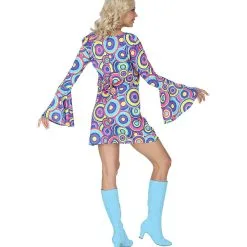 Blauwe Bellen Bubbels Jaren 70 Vrouw Kostuum -80s Kleding Winkel wdm 2018 0929 3 10