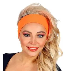 Jaren 80 Hoofdband Neon Oranje -80s Kleding Winkel wdm 2019 02033 4 6