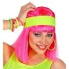 Jaren 80 Hoofdband Neon Geel