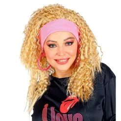 Jaren 80 Permanent Pruik Met Hoofdband -80s Kleding Winkel wdm 2019 04439 4 2