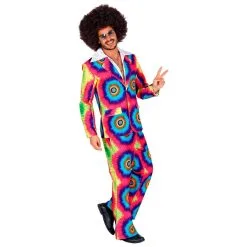Psychedelisch Tie Dye Jaren 60 Man Kostuum -80s Kleding Winkel wdm 2019 0933 4 16