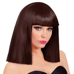 Pruik Showgirl Steil Haar Bruin
