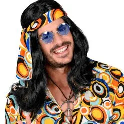 70sdisco Pruik Met Hoofdband Zwart -80s Kleding Winkel wdm 2021 02845 3 2