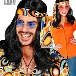 70sdisco Pruik Met Hoofdband Zwart -80s Kleding Winkel wdm 2021 02845 4 2