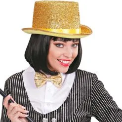 Gouden Show Meester Hoed, Lurex -80s Kleding Winkel wdm 2021 04541 3 1