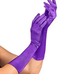 Paarse Handschoenen Satijn Elastaan 40 Centimeter Paars -80s Kleding Winkel wdm 2021 14414 3