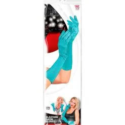 Elegante Handschoenen Satijn Elastaan 40 Centimeter Lichtblauw -80s Kleding Winkel wdm 2021 14415 4
