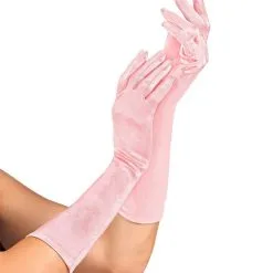 Elegante Handschoenen Satijn Elastaan 40 Centimeter Licht Roze -80s Kleding Winkel wdm 2021 14417 3