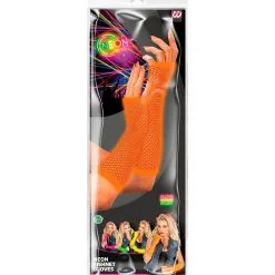 Vingerloze Handschoenen Lang Neon Oranje -80s Kleding Winkel wdm 2021 14767 3 2