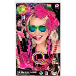 Jaren 80 Popstar Miley Set, Neon Roze -80s Kleding Winkel wdm 2021 29363 5 1