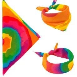 Bandana Tie Dye, 55 X 55 Centimeter -80s Kleding Winkel wdm 2021 34261 4 1