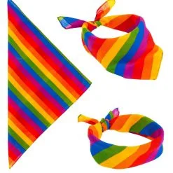 Bandana Regenboog 55 X 55 Centimeter -80s Kleding Winkel wdm 2021 34262 4 2