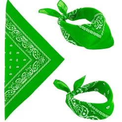 Bandana Lucky Green 55 X 55 Centimeter -80s Kleding Winkel wdm 2021 34265 4 1