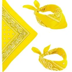 Bandana Veel Geel 55 X 55 Centimeter -80s Kleding Winkel wdm 2021 34266 4 1