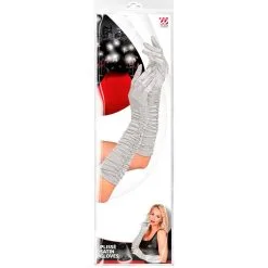 Zilveren Satijnen Handschoenen Plisse 44 Centimeter -80s Kleding Winkel wdm 2021 34316 3 2