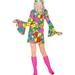 Flora Bora Seventies Hippie Vrouw Kostuum -80s Kleding Winkel wdm 2021 4876 3 4
