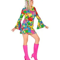 Flora Bora Seventies Hippie Vrouw Kostuum -80s Kleding Winkel wdm 2021 4876 5 4