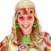 Hippie Set Peace Ketting En Oorbellen Neon Groen