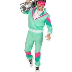 Uit Je Dak Met Een Fout Trainingspak Groen Kostuum -80s Kleding Winkel wdm 2021 9707 3 5