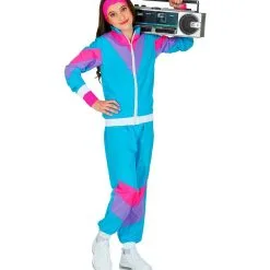 Lekker Sportief Trainingspak Blauw Kind Kind Kostuum -80s Kleding Winkel wdm 2021 9723 2 3