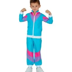 Lekker Sportief Trainingspak Blauw Kind Kind Kostuum -80s Kleding Winkel wdm 2021 9723 3 3