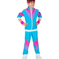 Lekker Sportief Trainingspak Blauw Kind Kind Kostuum -80s Kleding Winkel wdm 2021 9723 4 3