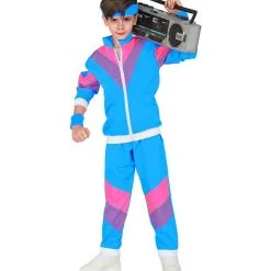 Lekker Sportief Trainingspak Blauw Kind Kind Kostuum -80s Kleding Winkel wdm 2021 9723 5 3