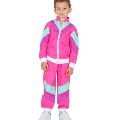 Jaren 80 Retro New Kids Trainingspak Roze Kind Kostuum -80s Kleding Winkel wdm 2021 988e 3 4
