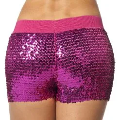 Hotpants Pailletten Roze Vrouw -80s Kleding Winkel wlb2017 6431d 4 12