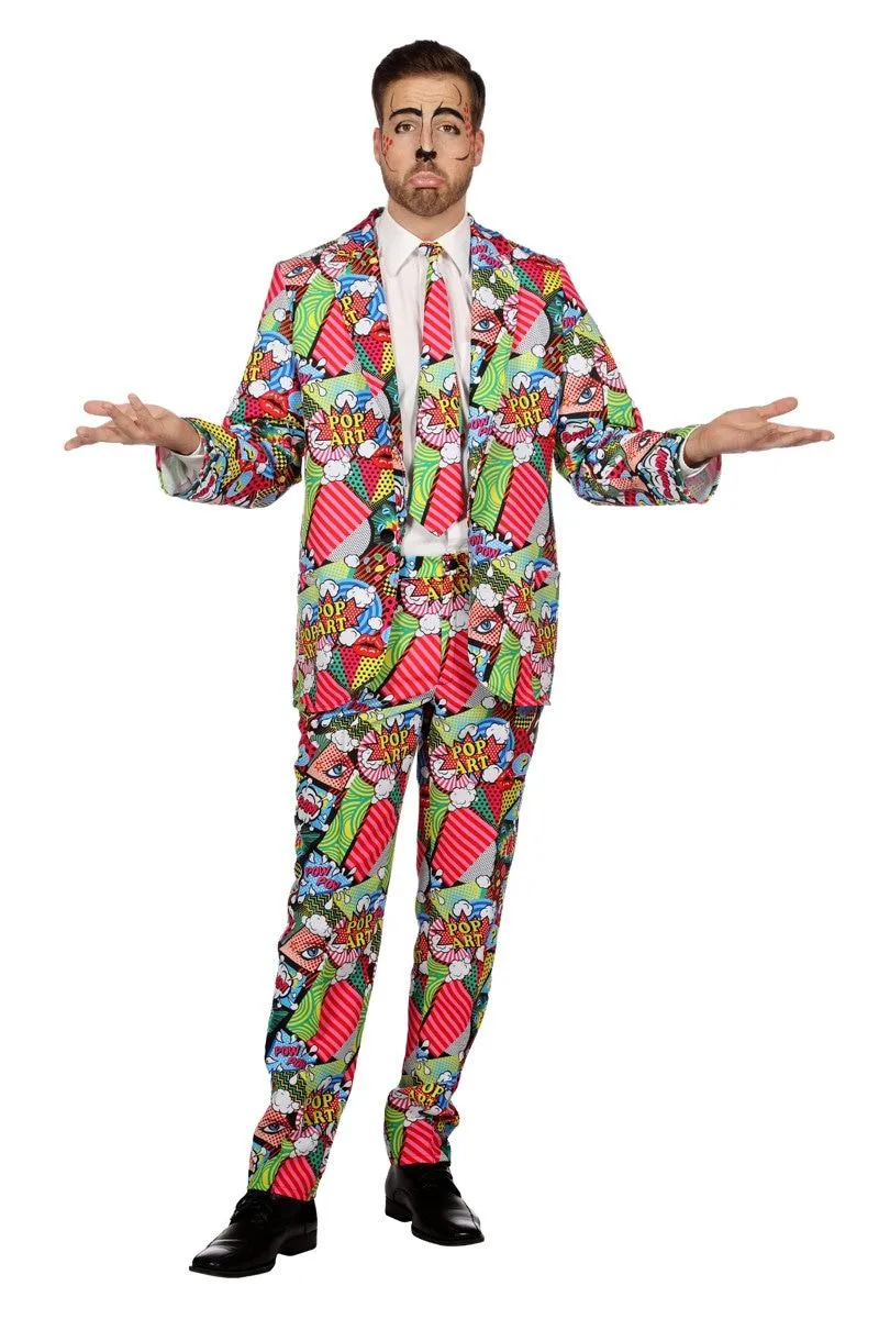 Pop Art Strip Man Kostuum 3 Pop Art Strip Man Kostuum